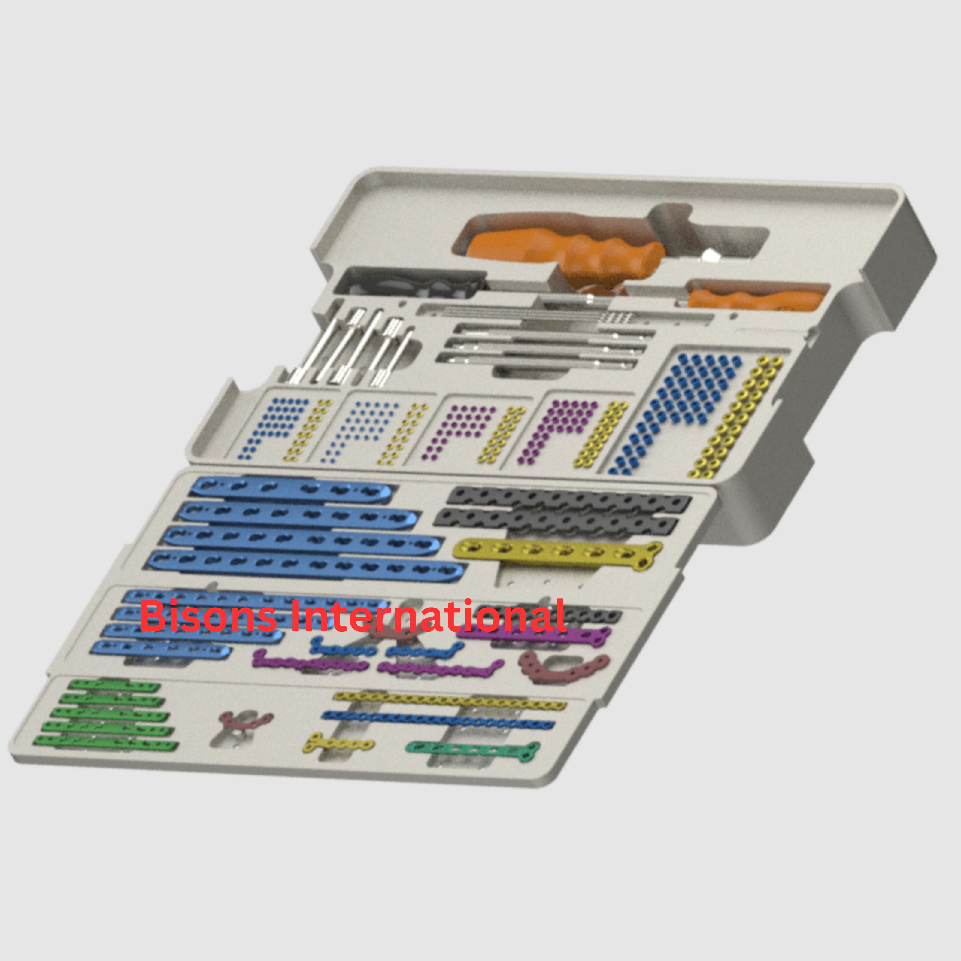 Professional Orthopedic Plate & Screw Surgical Kit for Trauma and Reconstruction