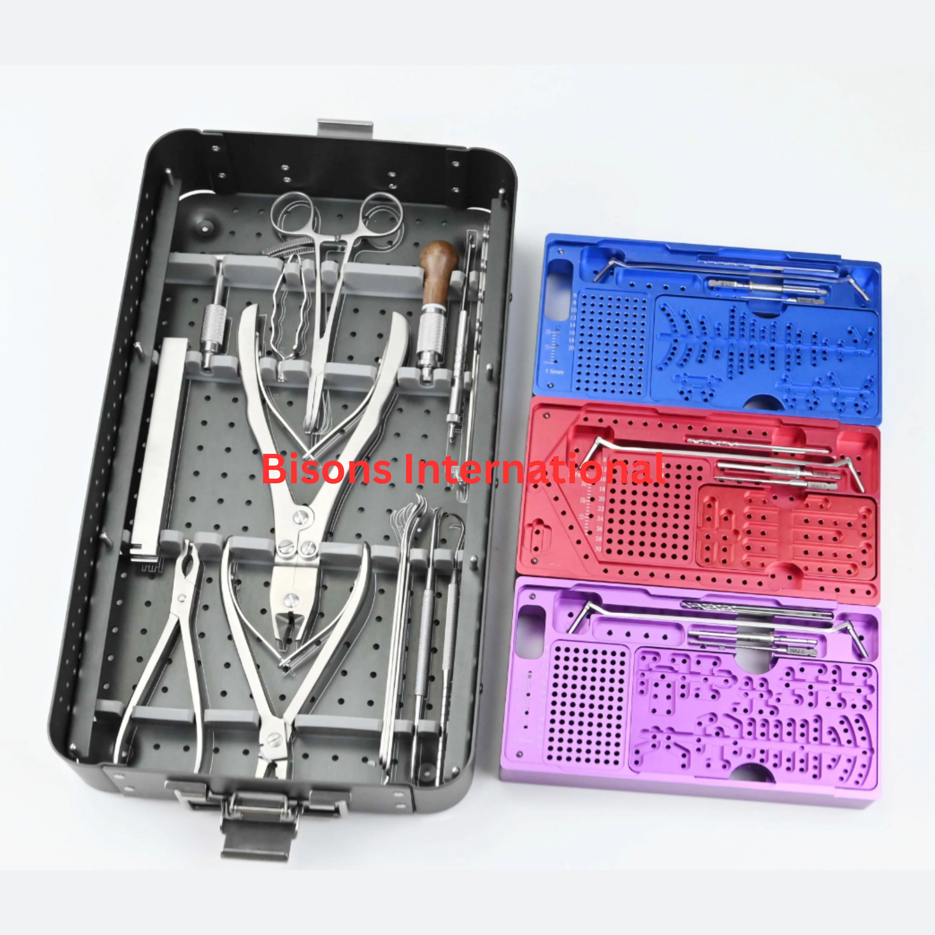 Orthopedic Mini Fragment Instrument Set for Mini Plate Fixation