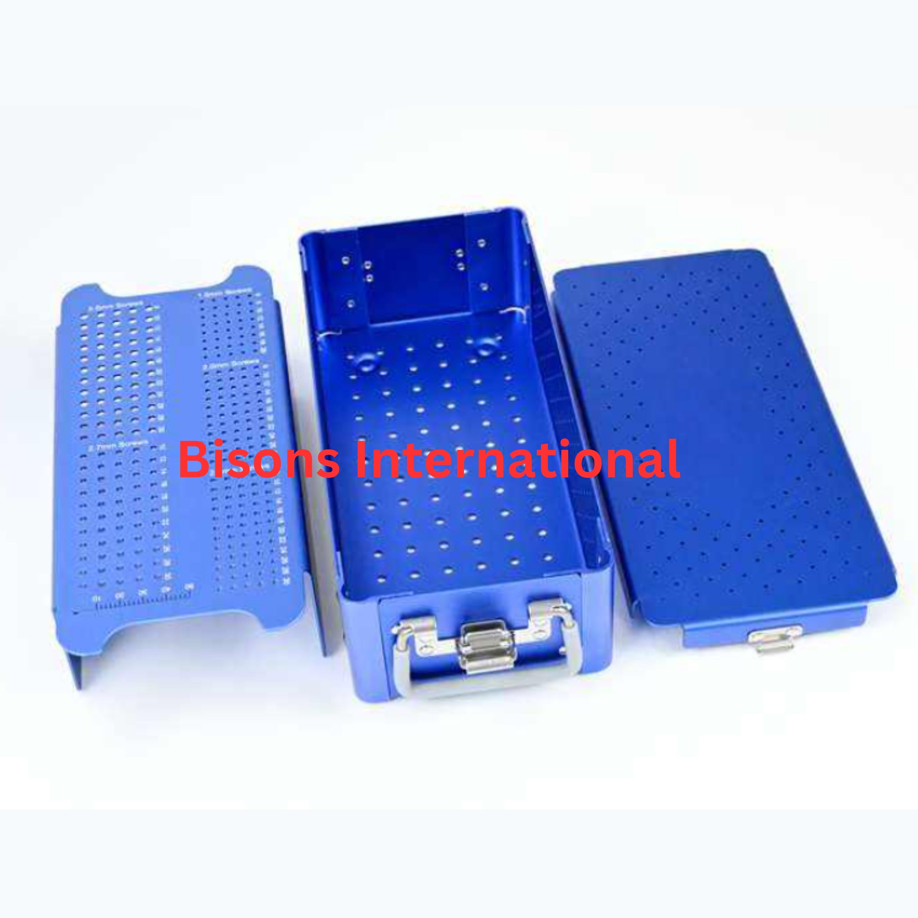Orthopedic Implant Screw Storage Aluminum Case Sterilization Box