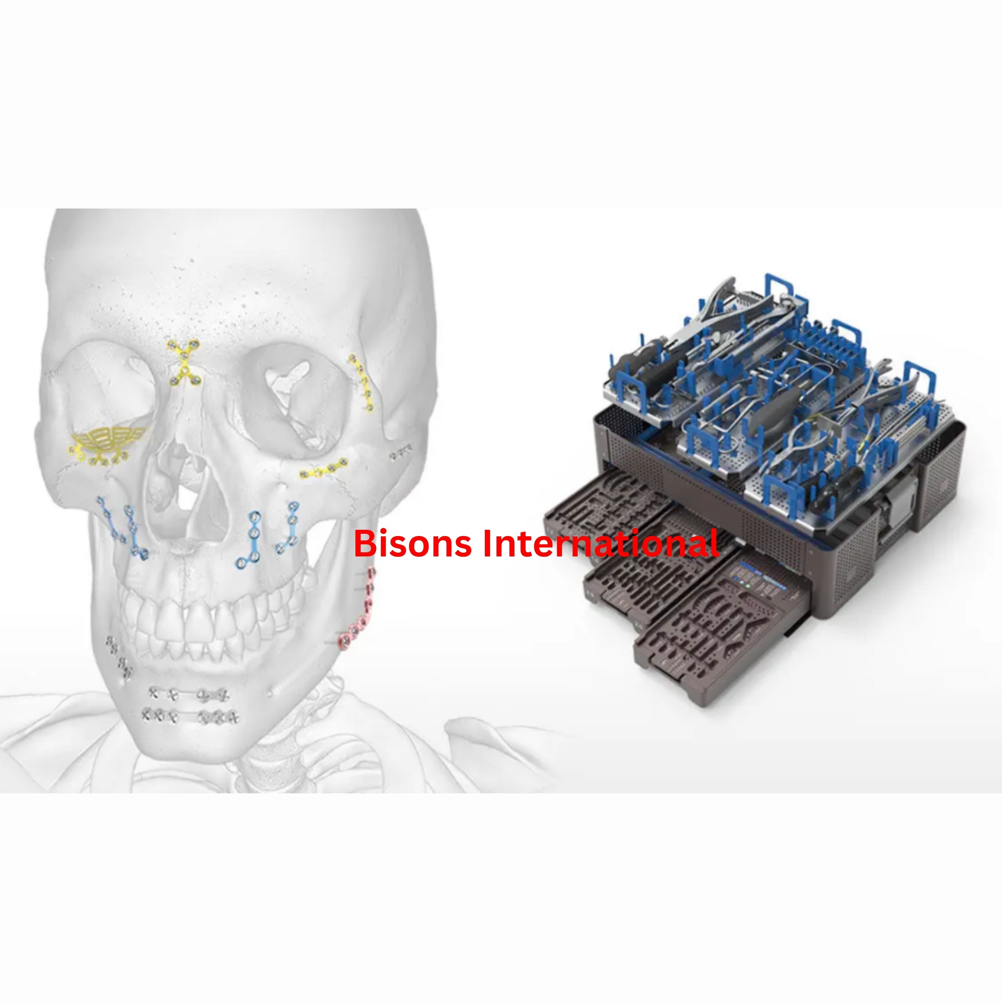 Titanium 1.5/2.0mm Maxillofacial Plate and Screw Instrument Set