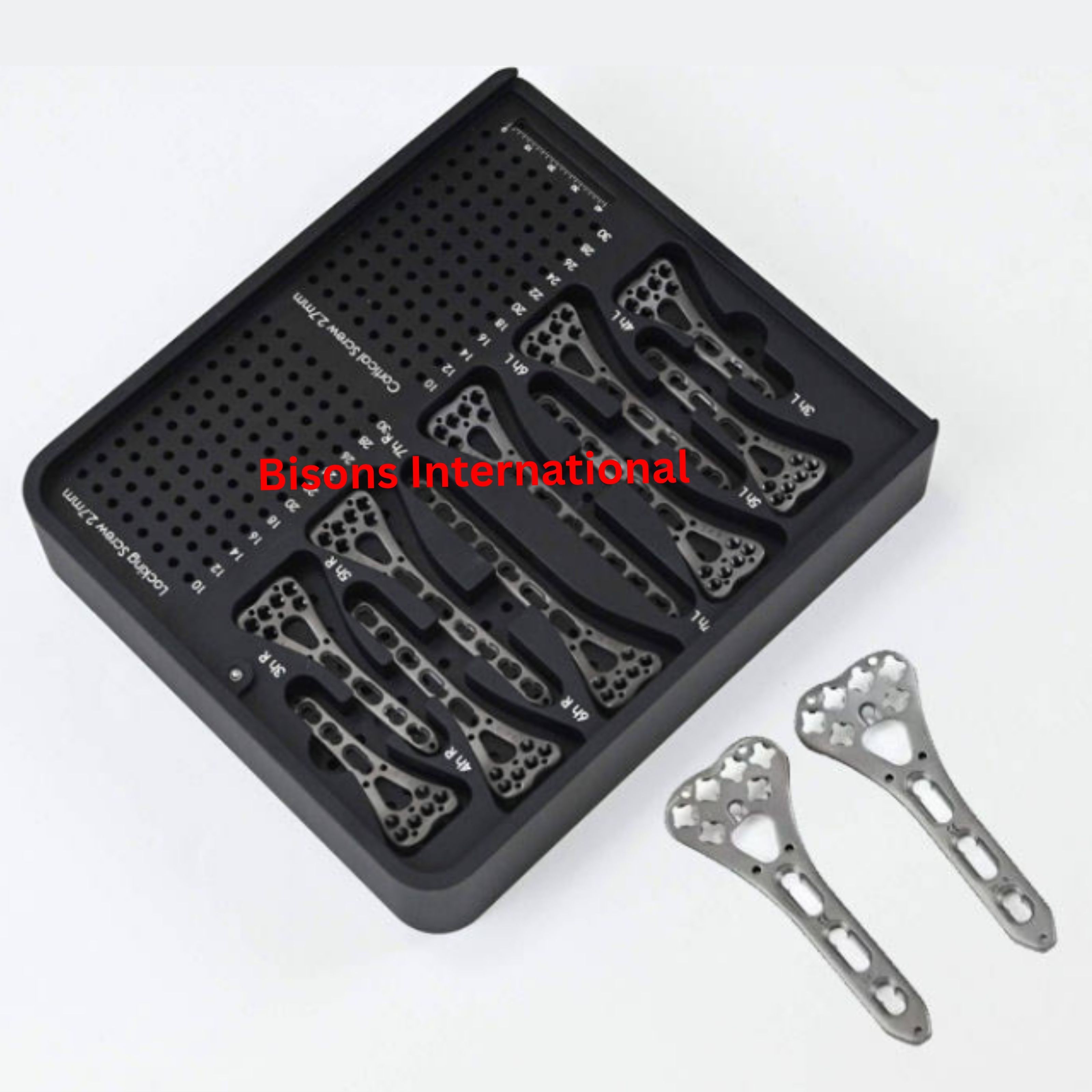 Orthopedic Distal Radius Plate Instrument Set with Aluminum Case