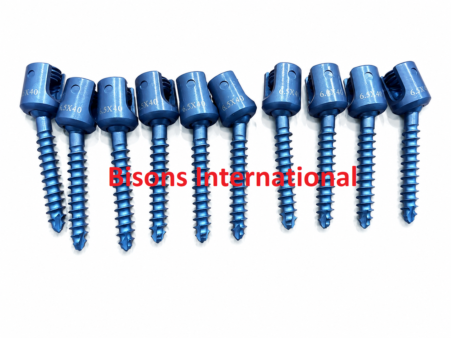 Manual Spinal Fixation Transpedicle Screws for Orthopedic Spine Surgery 6.5x40mm