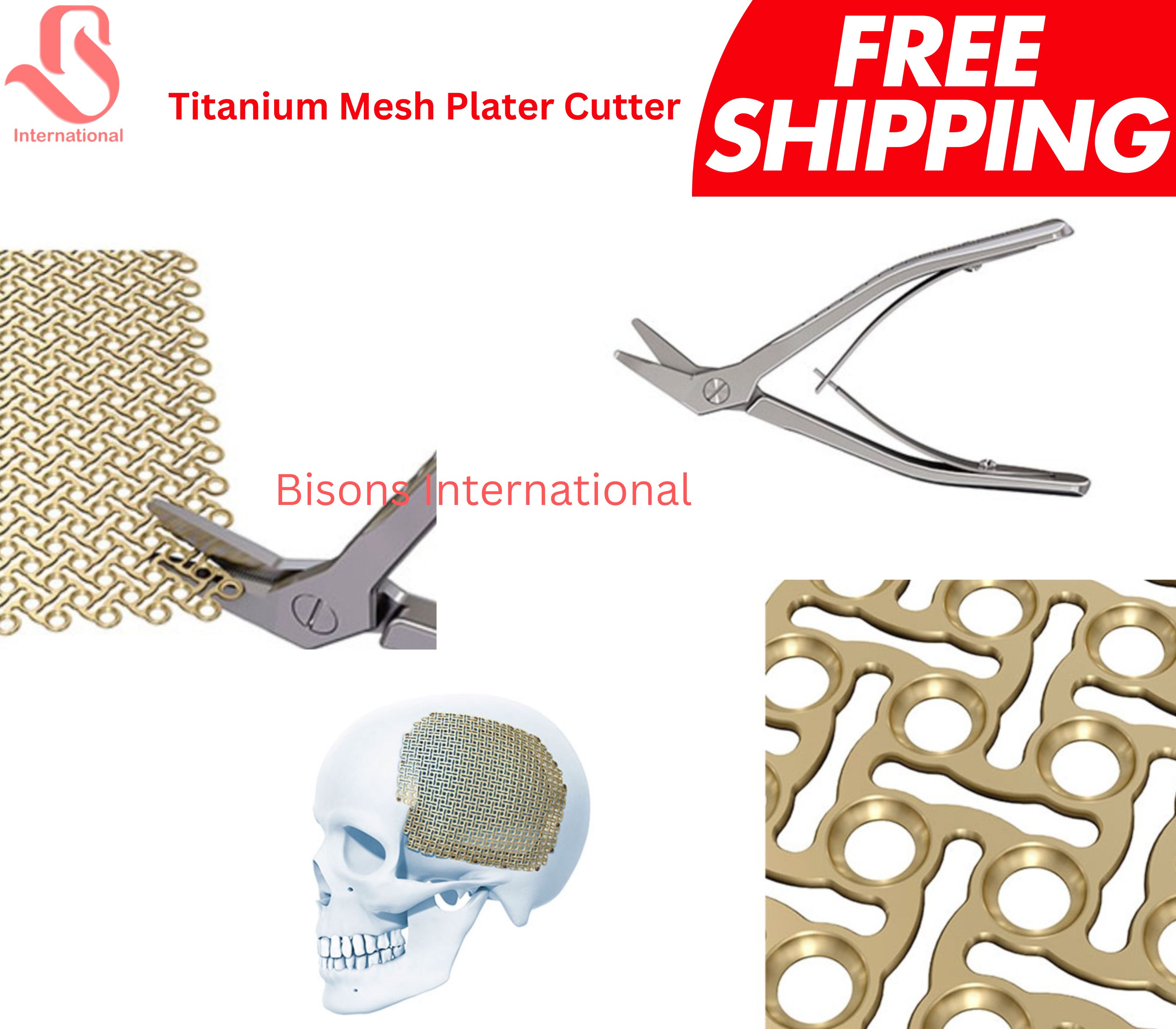 Skull Mesh Plate Bender for Titanium Cranial Reconstruction Surgery