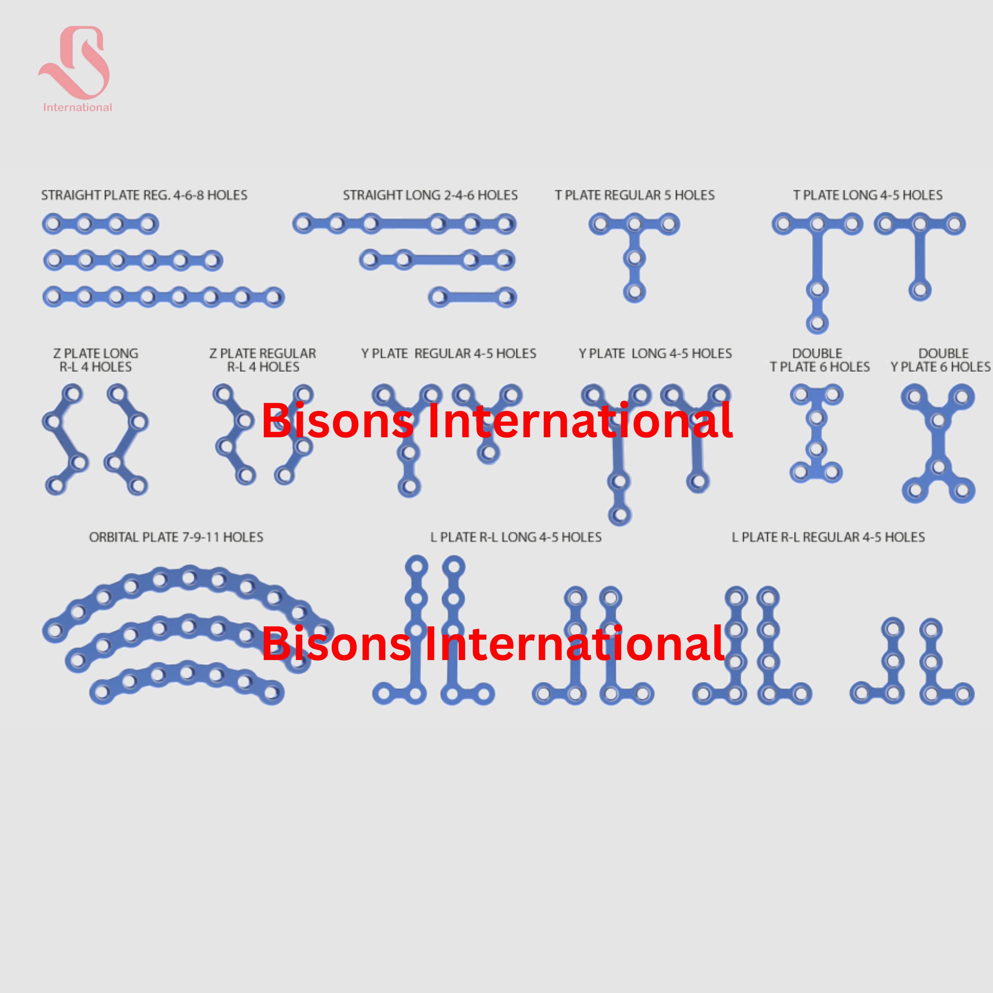 CMF Titanium Locking Plate System for Craniofacial Reconstruction